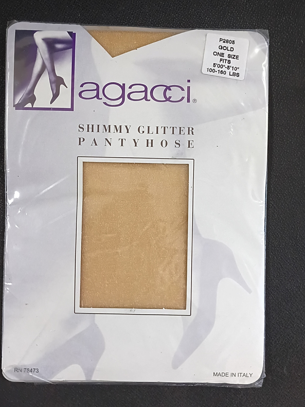 Agacci Shimmy‎ Glitter Pantyhose - Gold